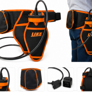 Funda protectora tipo cartuchera con cable para batería de poda